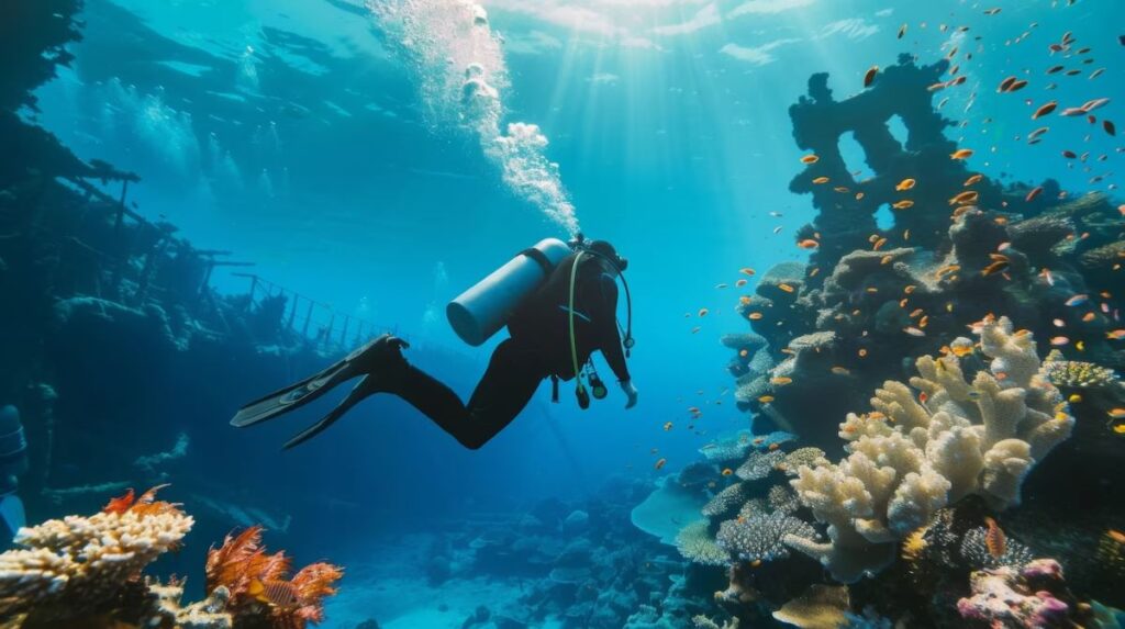 Scuba Diving at Hikkaduwa, Sri Lanka