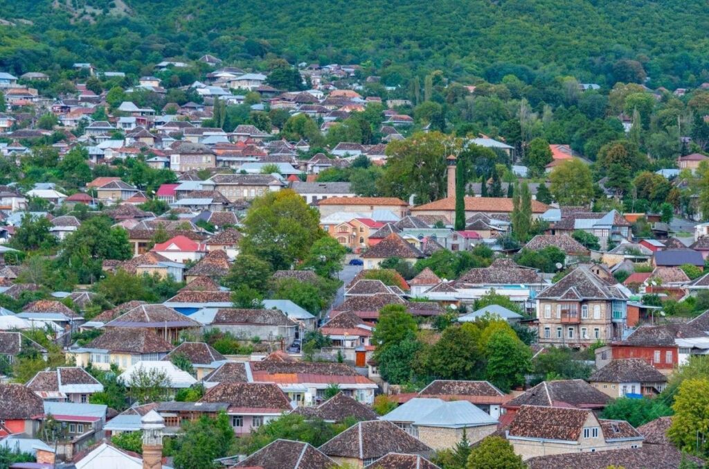 ancient town of Sheki, Azerbaijan 